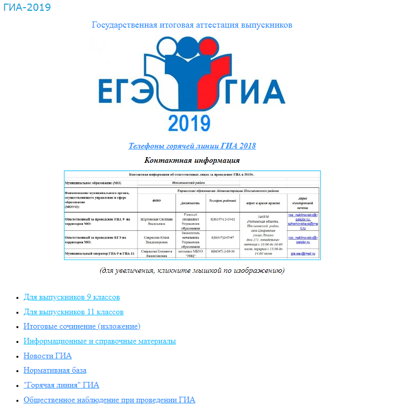 ГИА - 2019